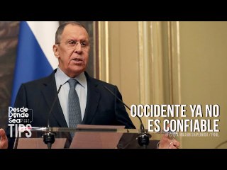 La fuerte conclusión de Lavrov: Occidente ya no es confiable