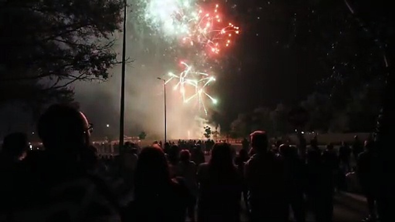 Cuarto día de fuegos artificiales de las Fiestas de Valladolid 2024