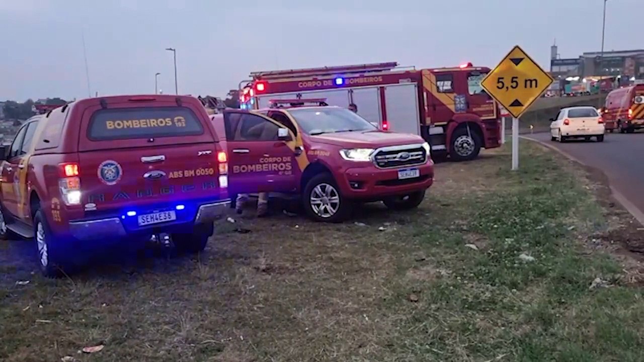 Homem sofre múltiplos ferimentos em atropelamento no Trevo Cataratas