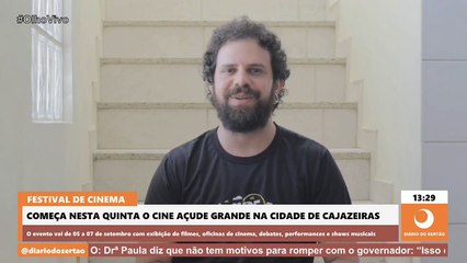 Festival de Cinema ‘Cine Açude Grande’ começa nesta quinta-feira em Cajazeiras