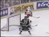 NHL - hockey - goals, hits, saves, fights