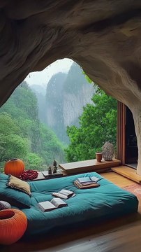 Rhythmic beat of the rain and the gentle sway of the tree, this luxurious bedroom beckons you to surrender to serenity.