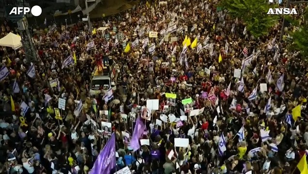 Israele, proteste per chiedere il cessate il fuoco e un accordo per gli ostaggi