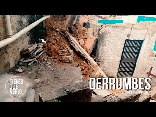 Desde el 23 de Enero: Vea el momento en que se derrumbaron varias casas por fuertes lluvias