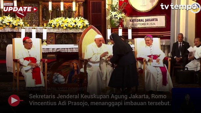 Penjelasan Keuskupan Agung soal Azan Magrib Diganti Runing Text saat Misa Paus Fransiskus