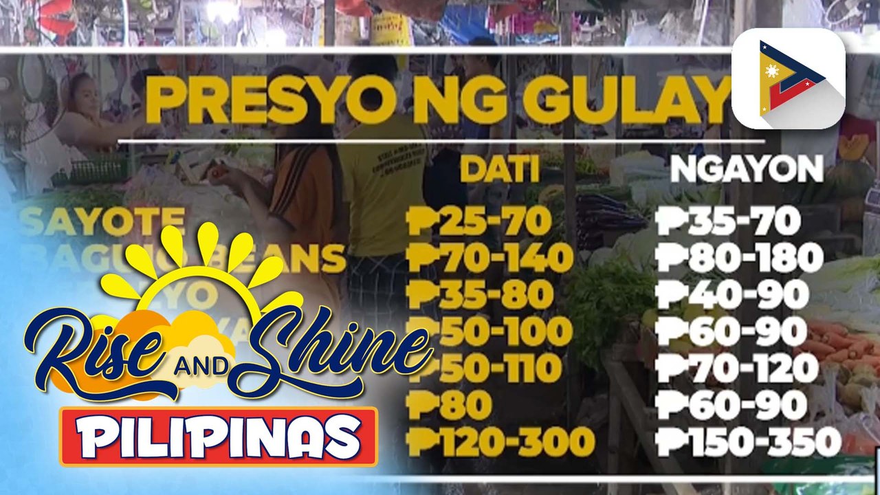 Ilang mamimili, ramdam ang taas-presyo ng ilang gulay; Halaga ng pinsala ng Bagyong #EntengPH at habagat sa sektor ng agrikultura, pumalo na sa P350-M
