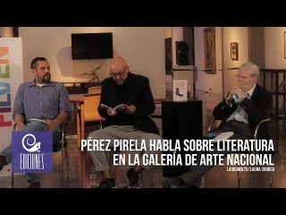 Pérez Pirela habla sobre literatura en la Galería de Arte Nacional