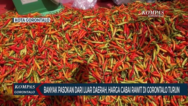 Pasokan Dari Luar Daerah Meningkat, Harga Cabai Rawit di Gorontalo Turun