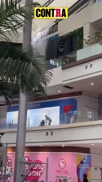 Colapsa techo de cristal por las intensas lluvias en Nuevo León; hay 5 heridos