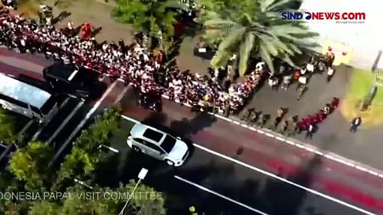 Disambut Marawis, Paus Fransiskus Tiba di Masjid Istiqlal