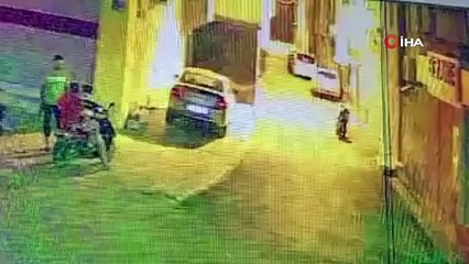 Silahlı ve EYP’li saldırı kamerada görüntülendi