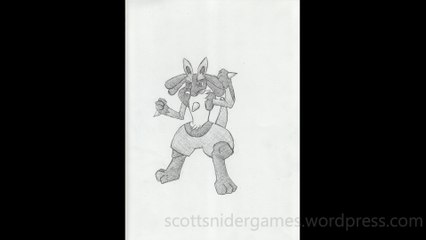 Pokemon Pencil Sketch Video #43: Lucario (09-05-2024)