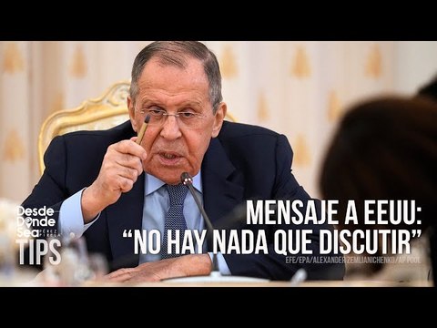Lavrov los paró en seco: ¿EEUU pretende que Ucrania recupere territorios anexados por Rusia?