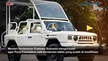 Maung SCV1, Kendaraan Untuk Akomodir Mobilitas Paus Fransiskus di Indonesia