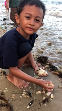 the fun of playing on the beach