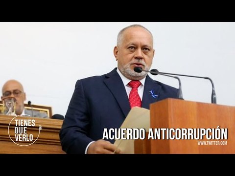 Jorge Rodriguez da la palabra a Diosdado Cabello para acuerdo anticorrupción en la AN