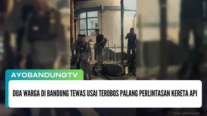 Dua Warga di Bandung Tewas Usai Terobos Palang Perlintasan Kereta Api