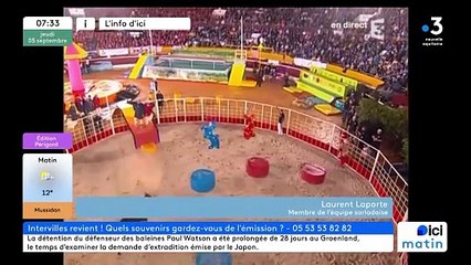 Laurent a représenté Sarlat à Intervilles en 1995