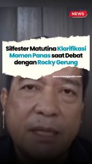 Silfester Matutina Klarifikasi Momen Panas saat Debat dengan Rocky Gerung