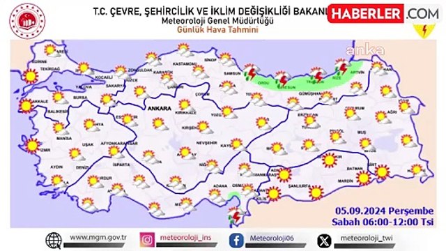 Bugün Bazı İllerde Kuvvetli Yağış Bekleniyor