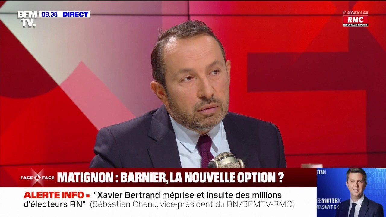 Sébastien Chenu (RN): "Michel Barnier [à Matignon], ça ne fait rêver personne"