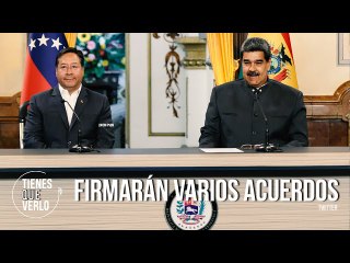 Visita oficial: Maduro recibió en Miraflores al presidente de Bolivia Luis Arce