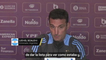 SCALONI EXPLICA por qué NO HA CONVOCADO a MESSI con ARGENTINA