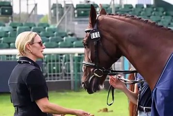 Zara Tindall at Burghley Horse Trials