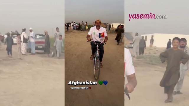 Gamze Özçelik ve Reshat Strik'ten gururlandıran paylaşım! Afganistan'da Türk bayrağı detayı