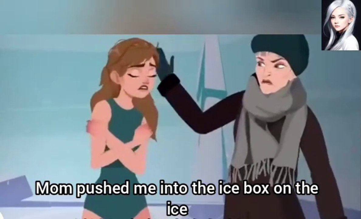 Mom pushed her daughter in to the ice box