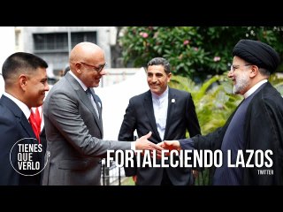 Presidente iraní también se reunió con el presidente del Parlamento venezolano en el Palacio Fede