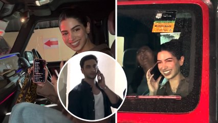 Cute Couple Khushi Kapoor & Vedang Raina's Sweet Telephonic Romance At The 'Call Me Bae' Premiere