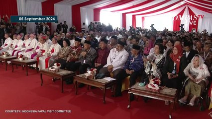 [FULL] Pidato Paus Fransiskus usai Lihat Terowongan Silaturahim Masjid Istiqlal-Gereja Katedral