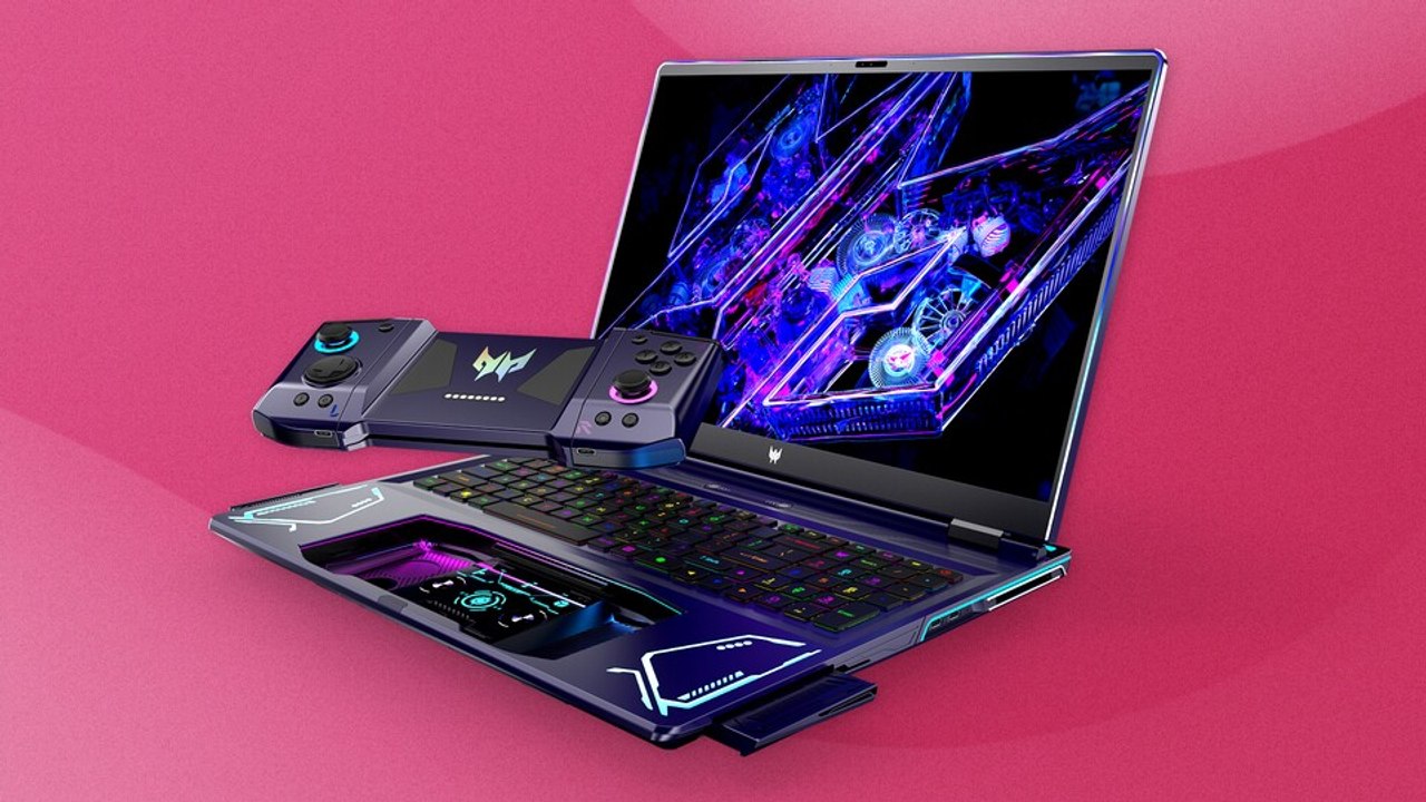So ein notebook habt ihr noch nie gesehen: acer stellt neuartiges dual-play-konzept vor
