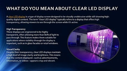 Clear LED Signage: The Perfect Blend of Technology and Design