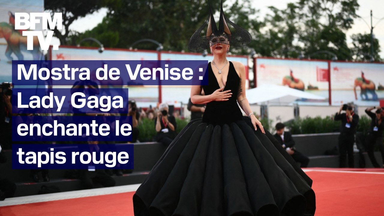 Mostra de Venise: Lady Gaga enchante le tapis rouge avec sa robe