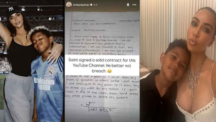 Kim Kardashian's 8-yr-old Son Saint Turns YouTuber; Signed An 'Extensive Contract' With Strict Rules