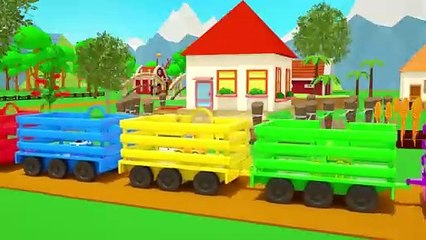 Bingo Song - Colorful eggs playing with colorful cars - Baby Nursery Rhymes & Kids Songs