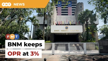 BNM keeps OPR at 3% to support economic growth