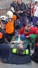 Jubilados reprimidos en el Congreso