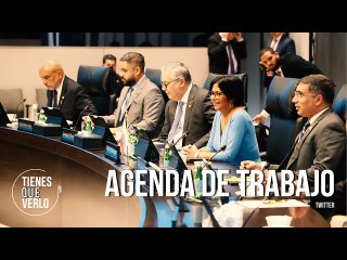 Visita oficial a China: Delcy Rodríguez se reunió con el canciller Wang Yi