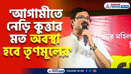 'আগামীতে নেড়ি কুত্তার মত অবস্থা হবে তৃণমূলের' ধর্না মঞ্চ থেকে হুংকার রাহুল সিনহার