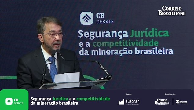 Guilherme Machado, presidente do Correio Braziliense dá início ao CB Debate que discute as diretrizes da mineração no Brasil