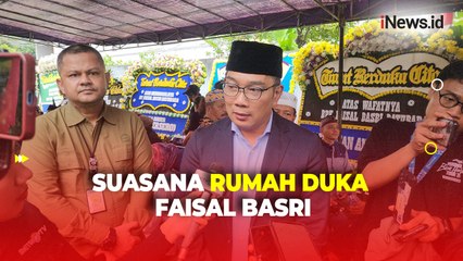 Karangan Bunga Terus Berdatangan di Rumah Duka Faisal Basri