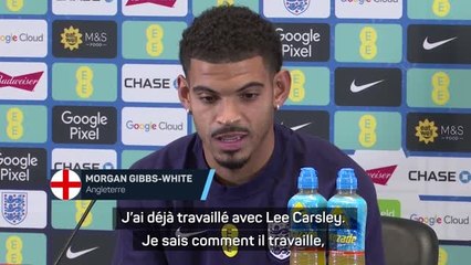 Angleterre - Gibbs-White : "Lee Carsley, un excellent manager"