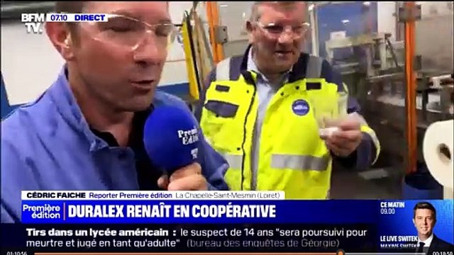 Les verres réputés incassables de Duralex se cassent en direct dans la matinale de BFM, fou-rire en plateau