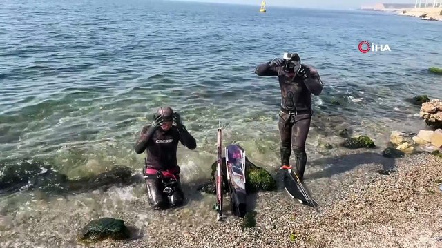 2 Kişi Zıpkınla 320 Kiloluk Orkinos Avladı