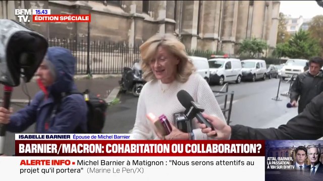 Michel Barnier nommé Premier ministre: Il va faire au mieux, il va donner le maximum , assure son épouse Isabelle Barnier