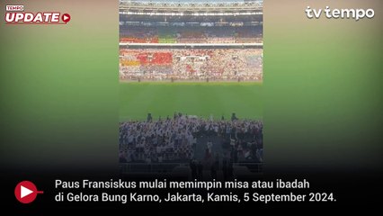 Paus Fransiskus Pimpin Misa Agung di GBK, Umat Menyerukan Viva Il Papa