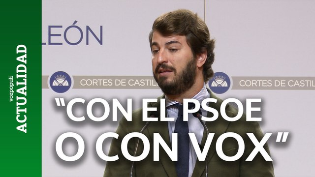 Gallardo a Mañueco sobre el Presupuesto de la Comunidad: Es muy fácil, o con el PSOE o con Vox
